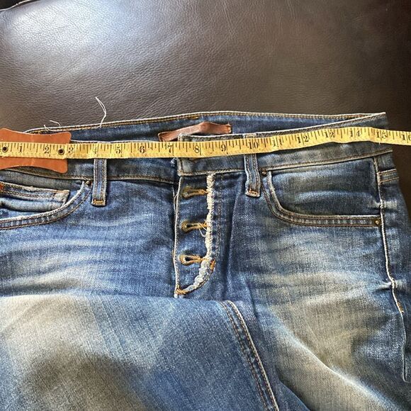 JOE’S Distressed Japanese distressed blue Jeans. Skinny Finn ankle button fly - Picture 11 of 12